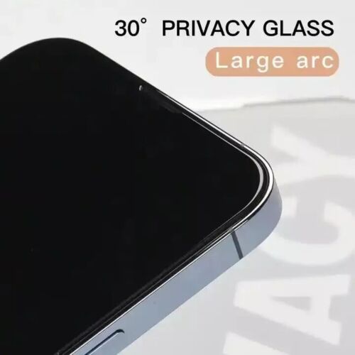 Premium Privacy Full Cover Screen Protector for iPhone 16 15 14 13 12 11 Pro Max - Picture 8 of 17
