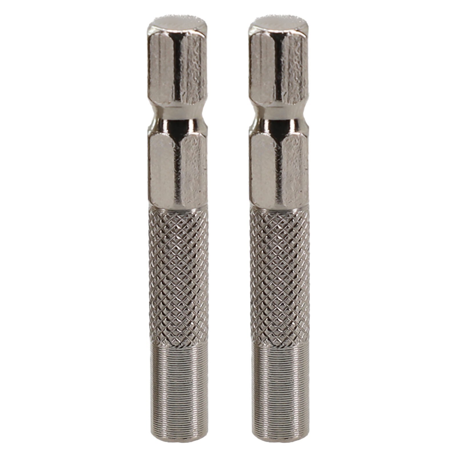2XHex Shank 6.35mm Insert Bit Adapter - 4mm Electric Screwdriver Socket Holder