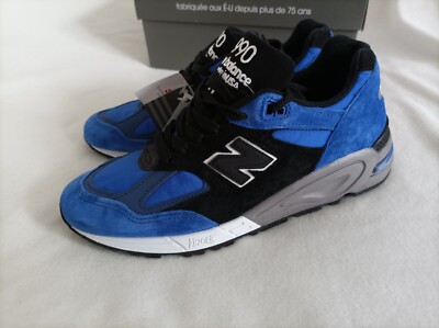 Neue New Balance 990 M990PL2  Grösse EUR 42 UK 8 Made in USA blau / schwarz 