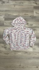 DKNY Multicolor Confetti Long Sleeve Pullover Hooded Sweater Girls Size XS-5/6