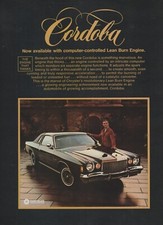1976 Chrysler Cordoba - Ricardo Montalban - Computer-controlled - Print Ad Photo 1976 Chrysler Cordoba - Ricardo Montalban - Computer-controlled - Print Ad Photo