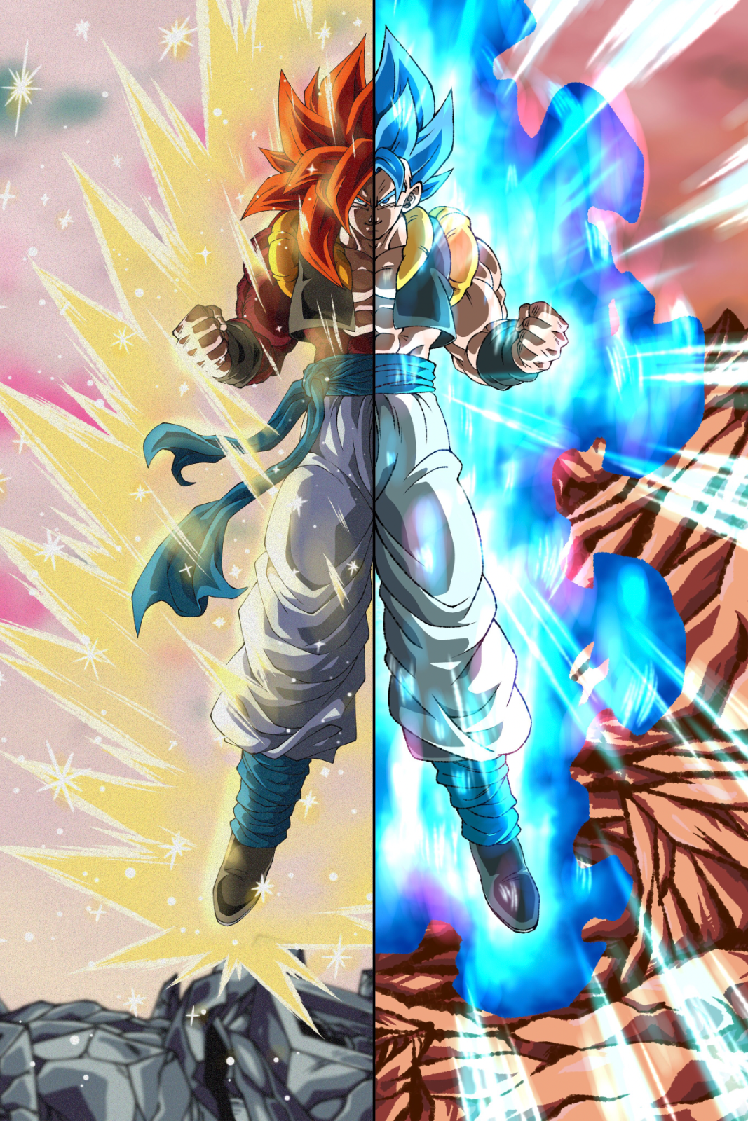 Download Ssj4 Gogeta Energy Ball Wallpaper