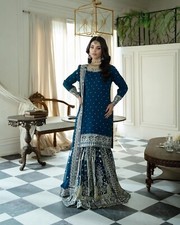 READYMADE WOMEN SHARARA PLAZZO KURTI GHARARA INDIAN SALWAR KAMEEZ SUIT DESIGNER