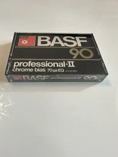 VINTAGE BASF 90 Professional II Chrome Bia 70 EQ Blank Cassette Tapes *NEW (NOS)