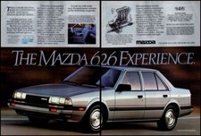 1985 Mazda 626 Deluxe Sports Sedan Car 2 Page Vintage Print Ad Wall Art Decor