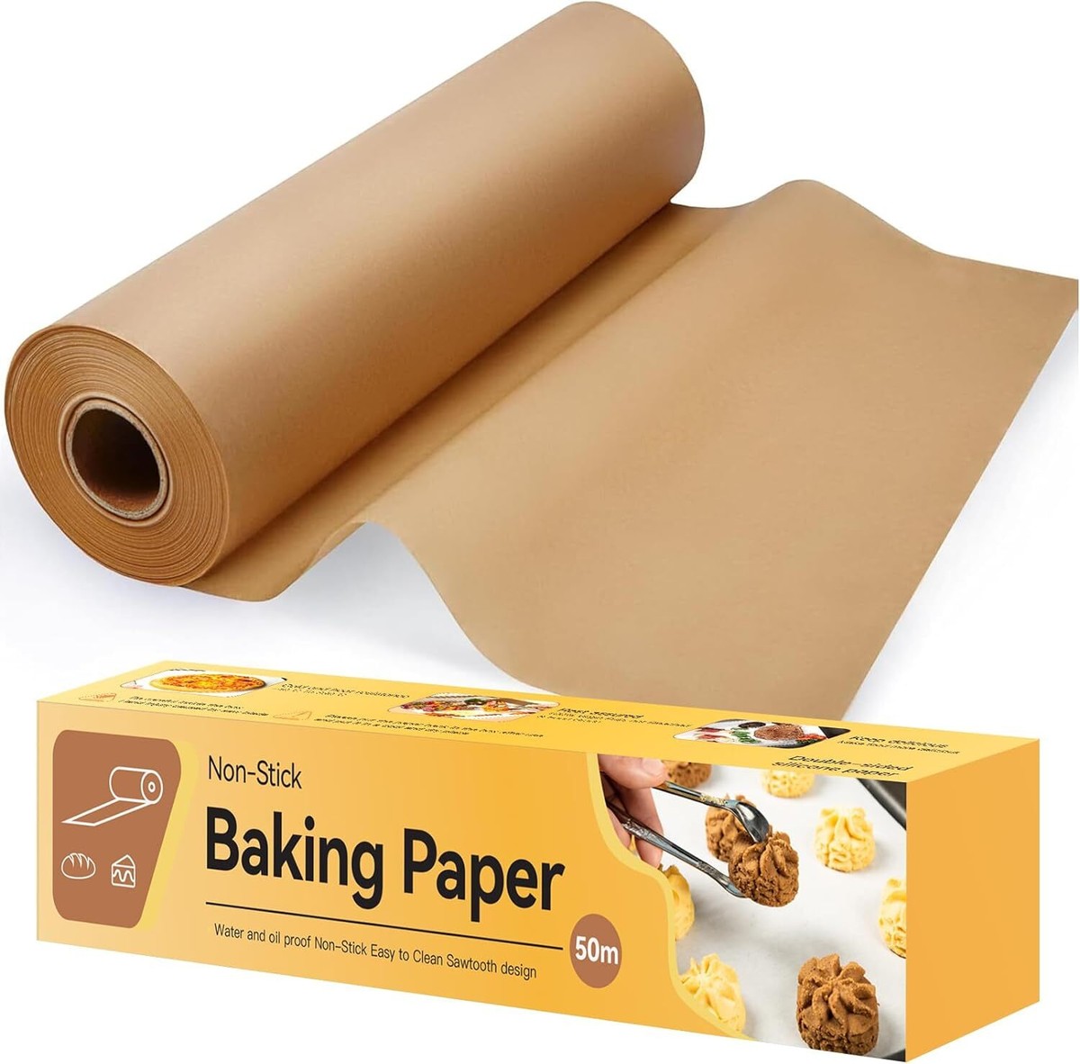 Baking Paper 50m Baking Parchment Paper Unbleached Premium Quality
