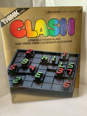 CLASH Two Player Strategy Game by Pressman Think Series 1986