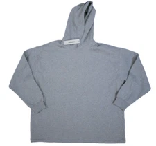 Essentials Fear of God Hoodie Midweight Cotton Fleece Pullover Grey Mens XL