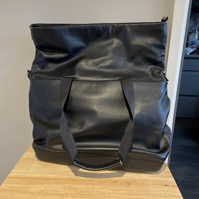 Moleskine Faux Leather Bag Classic Weekender Fold Over Roll Top