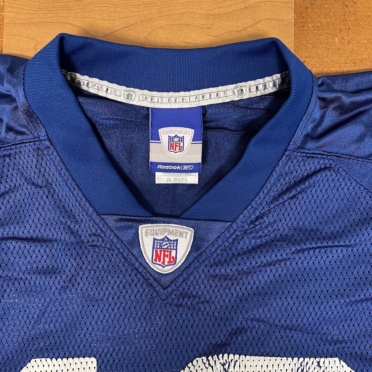 Indianapolis Colts Jersey Mens 2XL Blue #18 Manning Football NFL