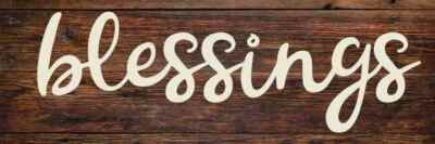 Blessings Rustic Looking Wood Sign Wall Décor Gift B3-06180028100