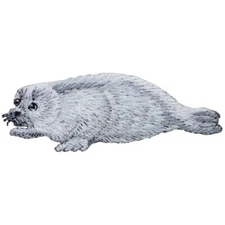 Harp Seal Applique Patch - Saddleback Greenland Marine Mammal 3-1/8" (Iron on)