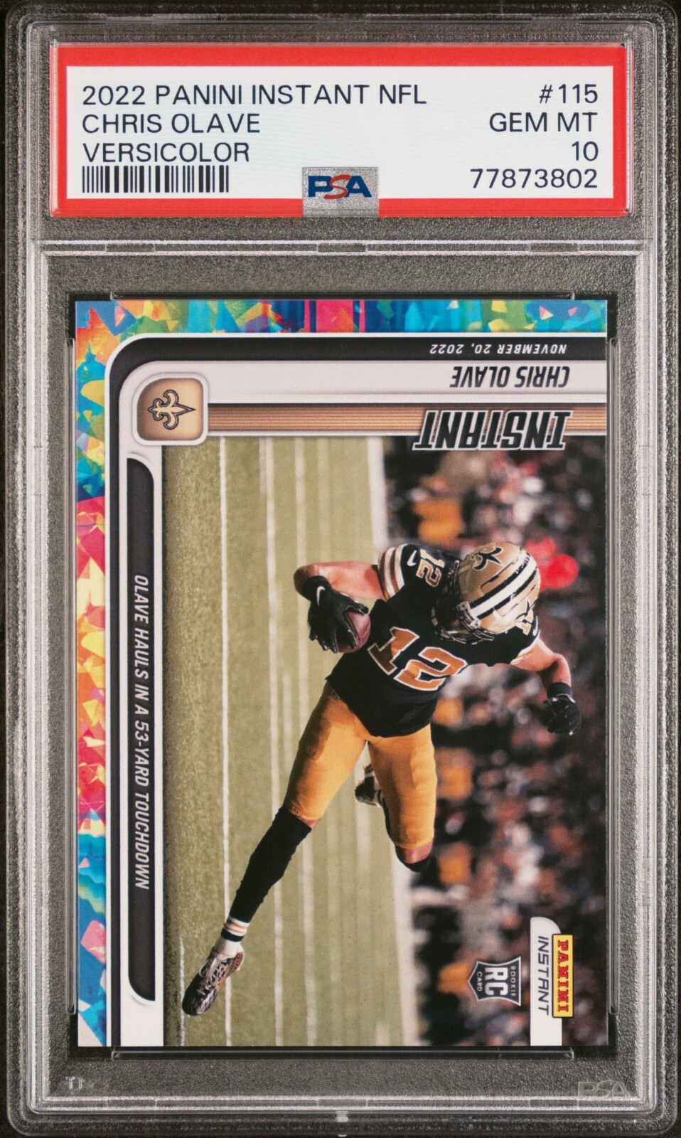 Chris Olave Panini Instant NFL #115 Versicolor