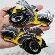 2PC Metal For Super Bee Car Fender Side Badge Emblem Bumblebee universal Decal