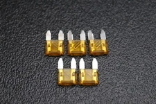 5 PACK ATM 5 AMP FUSES MINI FUSE BLADE STYLE CAR BOAT AUTOMOTIVE AUTO ATM5