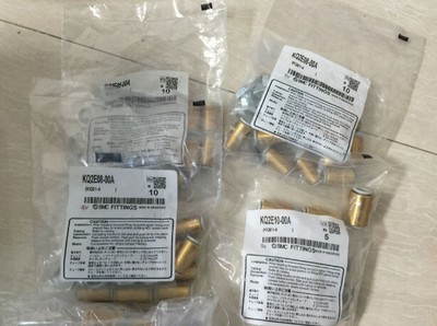 1Bag/10pcs New   KQ2E08-00A Bulkhead Union Brass Fitting #A6-9#