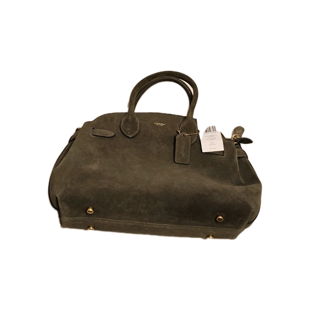 COACH Empire State Building バッグ Coach Empire 28 Olive Suede NWT | eBay
