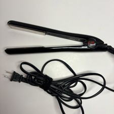 CHI SMART Tourmaline Ceramic Travel Flat Iron 1 Black CS1142 TESTED WORKS