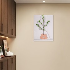 23.62*31.5" 20W 110-240V Sandstone& MDF Off-white& Green Decor Wall Art Painting
