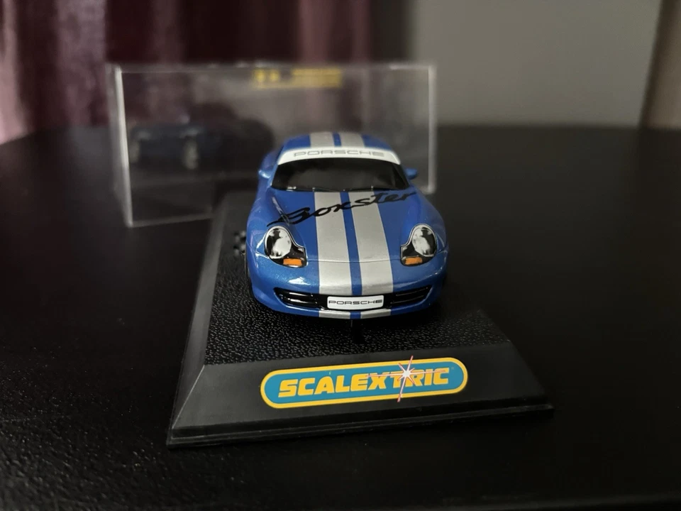 Scalextric Porsche Boxster Slot Car Blue 1/32 Scale UK - Image 3 of 4