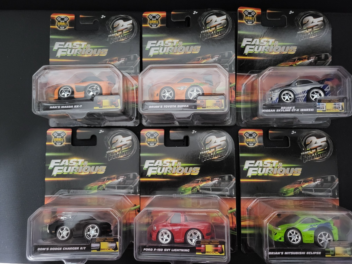 Fast and Furious Small Blocks Complete Set ( 6 Cars ) | eBay