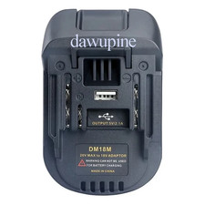 DM18M Converter Adapter for Milwaukee for M18 for Dewalt 20V Li-Ion Battery for