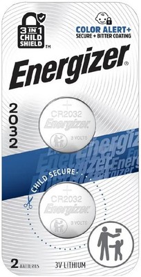 Energizer Lithium 2032 3 V Electronic/Keyless Entry Battery 2 pk