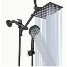 8" Shower Head, High Pressure Rainfall/Handheld Shower Combo - 13'' Extension