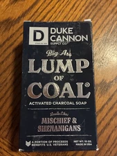 NEW Duke Cannon Big @SS “Lump Of Coal” Big Brick (10 OZ)of Charcoal Soap For Men