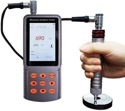 Ultrasonic Portable Hardness Tester with Test Force 49N/Probe 5kgf Manual Probe