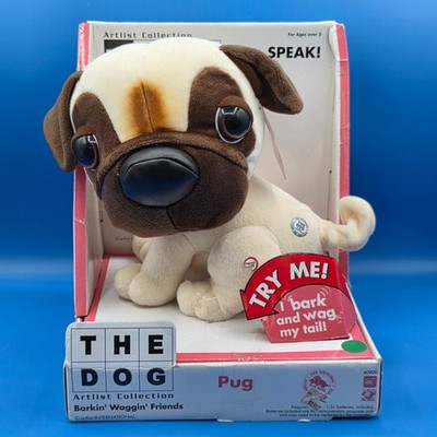 2003 THE DOG Artlist Collection INTERACTIVE PUG Dog BARKIN WAGGIN