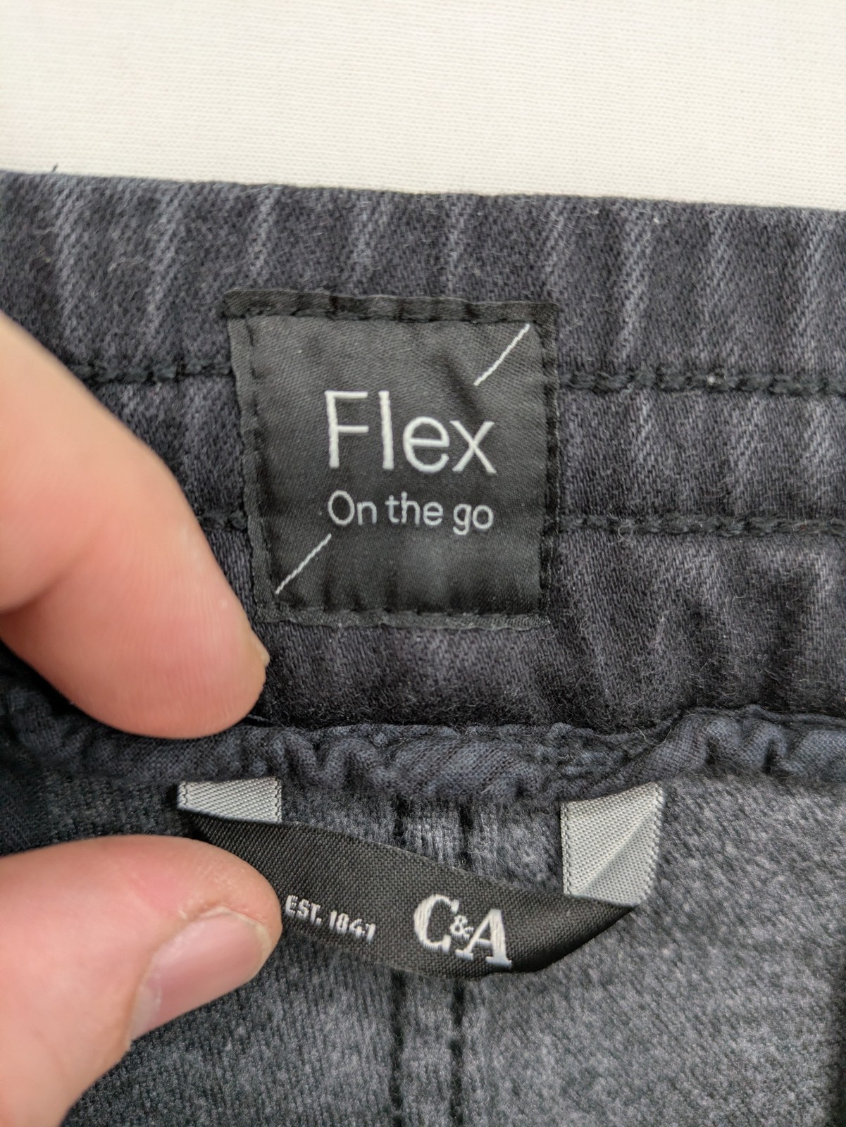 C&A Herren Jogginghose Jogger Chino Hose Flex On The Go Stretch Anthrazit image 9