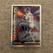 2021 Panini Prizm Draft Picks Thunderstruck Silver Landon Marceaux Auto