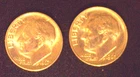 1966 & 1967 ROOSEVELT DIME's "Nice condition - free shipping"