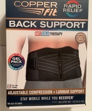 Copper Fit Back Support Brace Hot/Cold Therapy