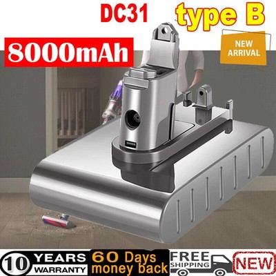 8000mAh Akku für Dyson Type B 917083-01 DC31 DC34 DC35 DC44 965557-0 22.2V DHL