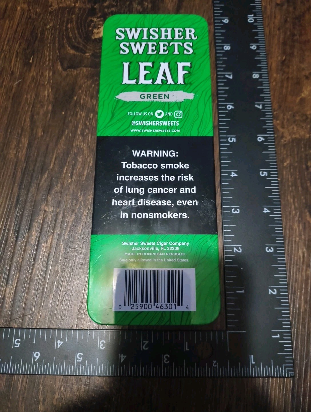 Swisher Sweets Cigarillos/Leaf Twin Pack Travel Storage Carrying Case Tin/Metal!