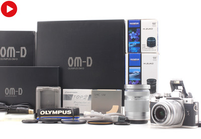 [Top NEUWERTIG in Box] Olympus OM-D E-M10 Mark II 16.1 MP 14-42mm 40-150mm...