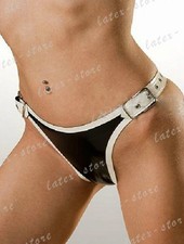 Latex Rubber Gummi buckles Shorts panties underwear brief undies customized 645