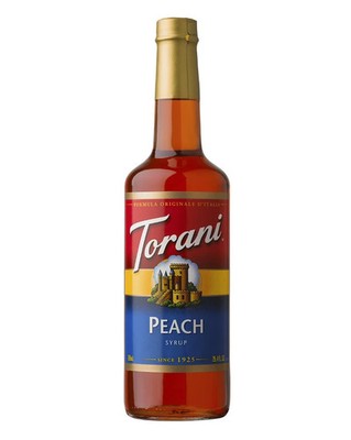 Torani Peach Syrup (750 mL) 25.4 oz bottle