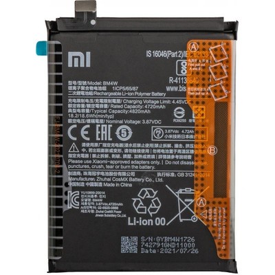 Original Xiaomi Mi 10T Lite 5G Ersatz-Akku BM4W / Klebestreifen/ Werkzeug