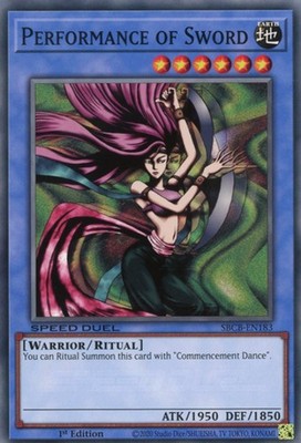 1 x Performance of Sword - SBCB-EN183 - Common - 1st Edition Near Mint, English