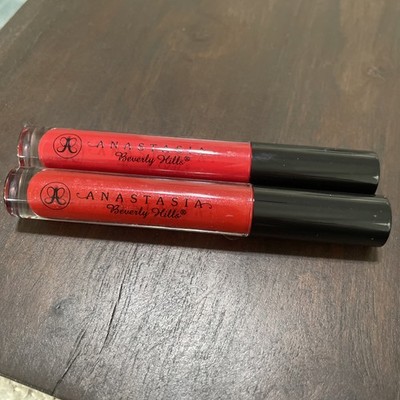 NEW Anastasia Beverly Hills Lip Gloss -  Runway red & Neon Apple - Full Size