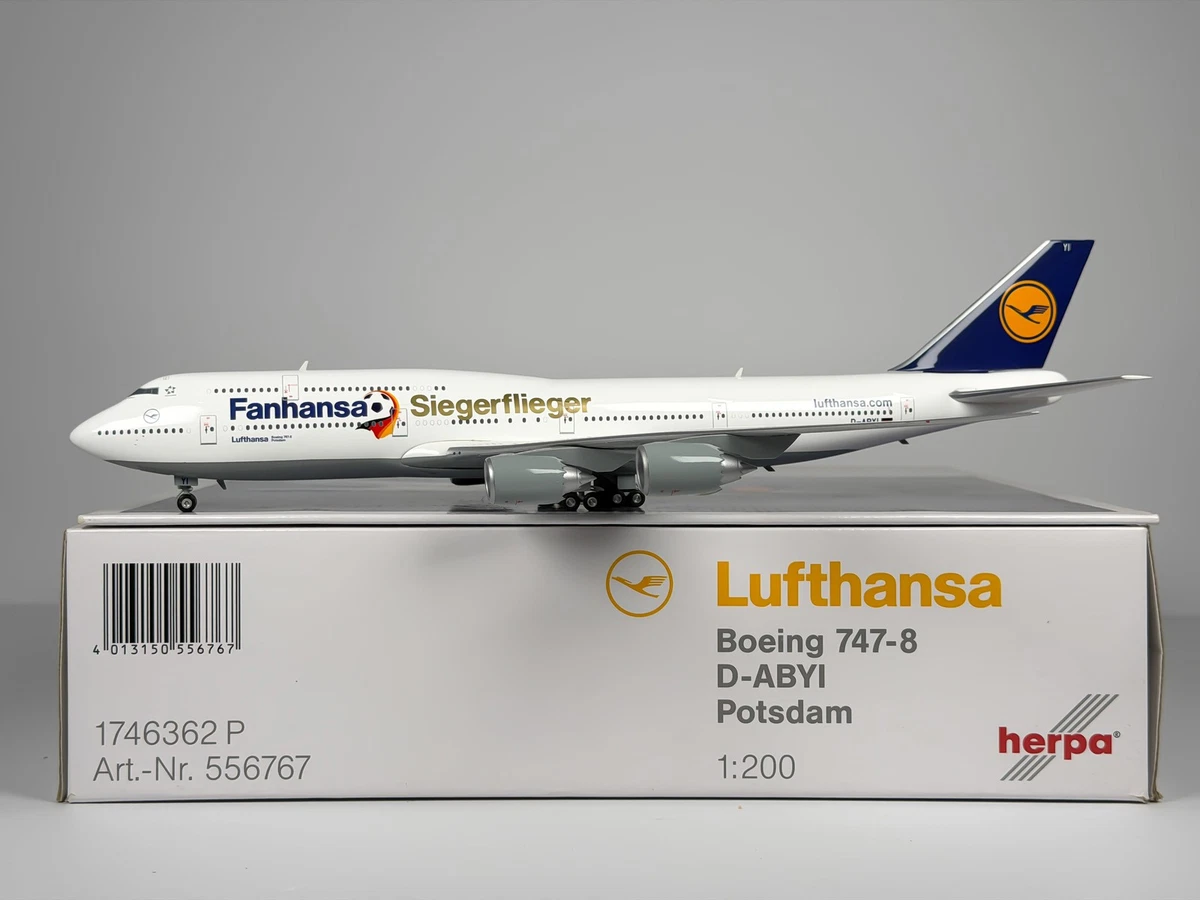 Herpa Boeing 747 Diecast Aircraft & Spacecraft 1:200 Scale for
