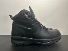 Nike Manoa Leather Triple Black 454350 003 Men's Size 8