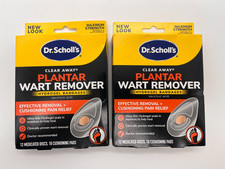 2x DR. SCHOLL'S CLEAR AWAY PLANTAR WART REMOVER DISCS  PADS EXP 12/26 MR 687