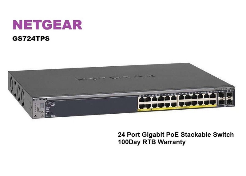 Netgear Prosafe GS724TPS 24 Port Stackable Gigabit PoE Switch 100DAYWARRANTY