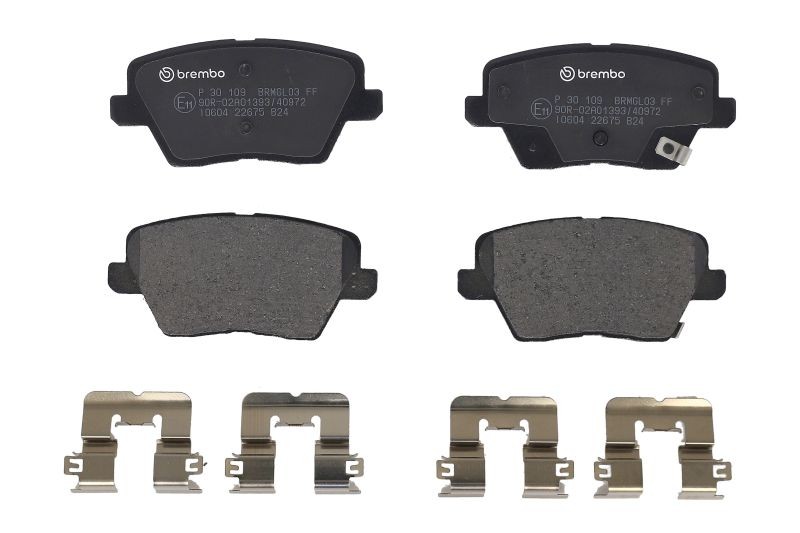 Rear BREMBO P 30 109 Brake Pad Set, disc brake for HYUNDAI,KIA - Image 15
