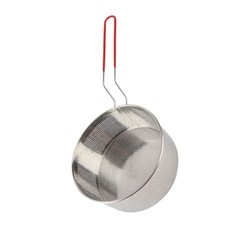 L 19.8CM Deep Fryer Basket Round 304 Stainless Steel Fry Baskets With Handle BL