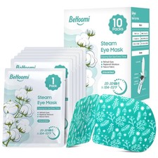 Steam Eye Mask, 10Packs Heated Eye Mask, Self Heating Disposable SPA Warm Compre